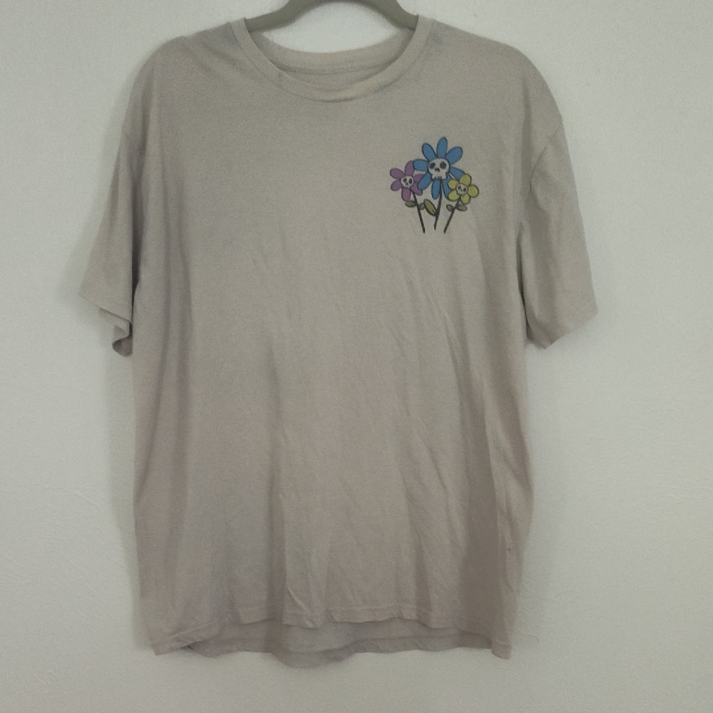 Floral Graphic Beige Tee